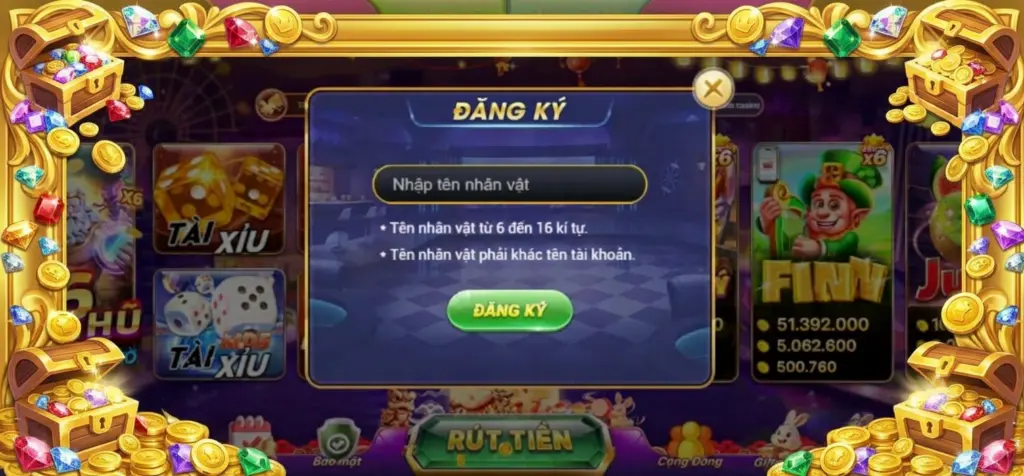 Tạo Nickname Betvip