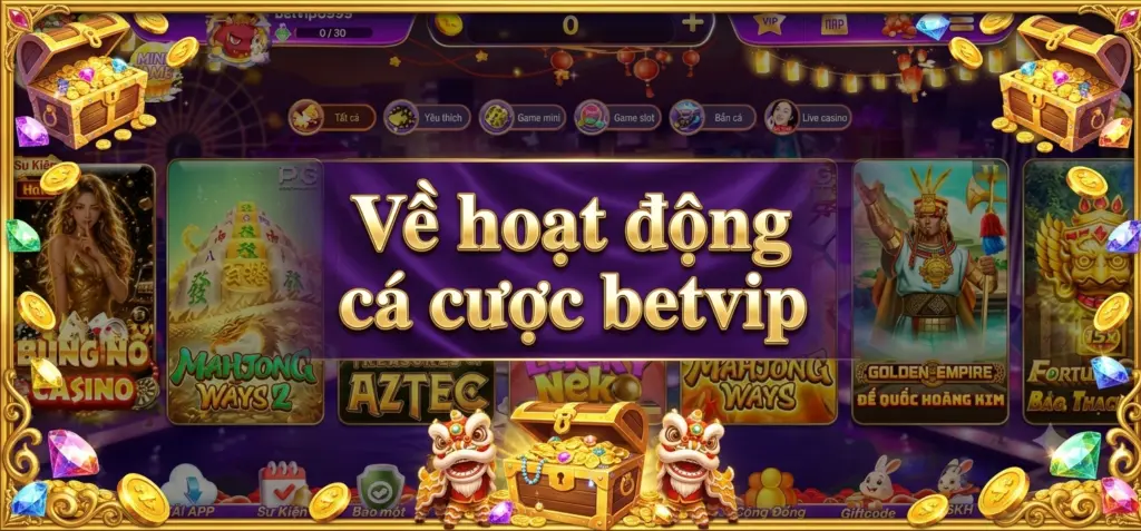 Hoạt Động Cá Cược Betvip