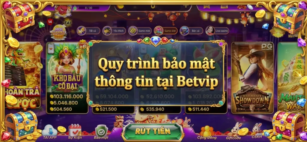 Quy trình bảo mật thông tin tại Betvip